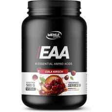 Wehle Sports 웨흘 EAA 파우더 500g 미세 아미노산 8가지 필수 함유 휴먼 코드 포뮬러 맛있고 용해도 뛰어난 비건 설탕 아미노 워크아웃 드링크 딸기 라임, Cola Cherry