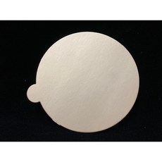 《糖軒町》4吋圓邊金色蛋糕墊5片組【有耳蛋糕盤】，圓邊設計方便取出，增添蛋糕質感，適用於多種烘焙場合，讓您輕鬆製作精緻美味的甜點。, 1個