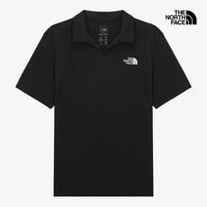 [매장판] 노스페이스 티셔츠 남성 리커버리 반팔 폴로 셔츠 블랙 NT7PS10A
