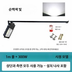 LED 간판 스포트라이트 야외 방수 매장 조명 상업용 투광등 인테리어 네온사인, 백색광 300w 프로젝터 1미터 막대