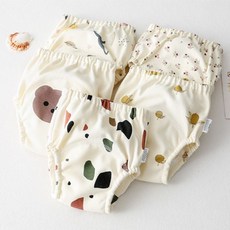 크림패턴 레몬 공룡 아동 배변훈련팬티 205057 bes+712YA, 곰돌이100
