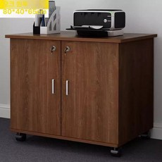 잠금서랍장 사무용 수납 가로 이동식 화이트 파일, M-8 80x40x65cm 4칸 와일드오크