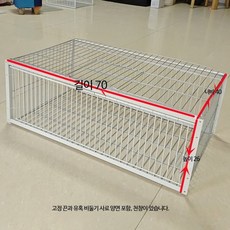 비둘기 포획틀 케이지 조류 트랩 덫 사냥 새장 야생 사육장 날림장 포획기 구조 철제 일반, 1개, 7_유천창 70x40x26 양면