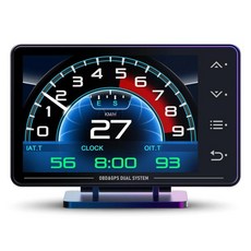 MH OBD2 게이지 디스플레이 헤드업 4.3인치 TFT LCD 화면 다기능 디지털 HUD 클러스터 속도 RPM 부스트용 모든 차량용 USA, MH OBD2 게이지 디스플레이 헤드업 4.3인치 TF