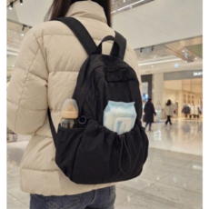 바이로브 데일리 다용도 기저귀 가방 초경량 백팩, 블랙