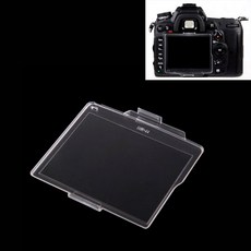 D7000 SLR DSLR 카메라 BM-11과 호환되는 프로텍터 하드 LCD 모니터 커버 화면, Transparent, 1개, 3T1537_SWX