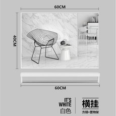 暖暖家居 北歐浴室鏡 帶置物架 免打孔壁掛衛生間鏡子, 白