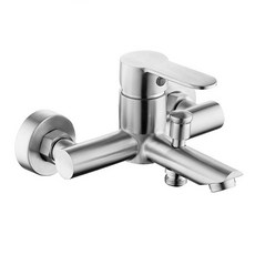 淋浴水龍頭 淋浴龍頭 沐浴龍頭 浴室水龍頭 冷熱水龍頭 浴室龍頭 304不鏽鋼, 1個, 【升級陶瓷閥芯】浴室水龍頭