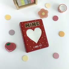 Poka活頁夾照片卡收藏冊 2層通訊錄收藏冊 B型, 紅色