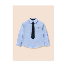 빈폴 키즈 옥스포드 셔츠 & 넥타이 세트 블루 (BI6164UE1P) 308016