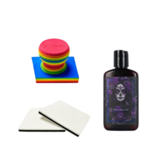 잇츠윈 롤리팝 퀵 어플리케이터 손잡이+양모패드+미스틱블러드 미스틱 사하라 유막제거제 120g, 1개