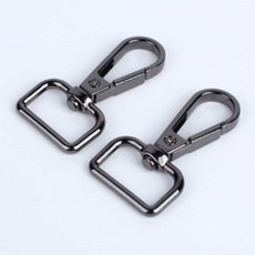 인프마켓 D링 고리 흑니켈 20mm 2P 가방끈고리부자재 가방끈고리 가방부속품
