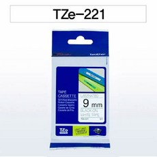 브라더 테이프카트리지 TZ221(9mm White Black), 상세 설명 참조