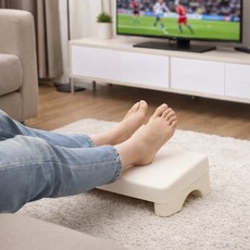 MIR WAY 독서실 사무실 바른자세 인체공학적 책상 발 받침대, 화이트