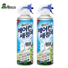 (형제)산도깨비 에어컨 세정제 업소용 가정용, 2개, 330ml
