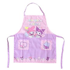 살롱제 마이멜로디 크로미 어린이용 앞치마 110cm 키즈 앞치마 목걸이형 포켓 포함 핑크 04320-01