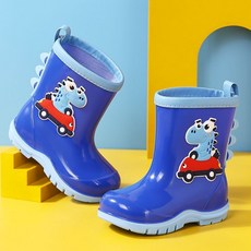 儿童雨鞋3-9岁防水防滑加绒保暖男童女童雨靴中筒水鞋宝宝胶鞋