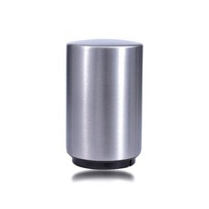 自動磁吸開瓶器 - 輕鬆開瓶，磁鐵吸附，聚會酒吧必備, 1個, 不鏽鋼按壓開瓶器 銀色