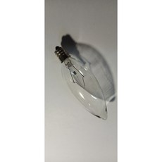 E12 鎢絲尖清 120V 60W 燈泡，即時點亮，安全可靠，營造溫馨舒適的居家氛圍, 1個