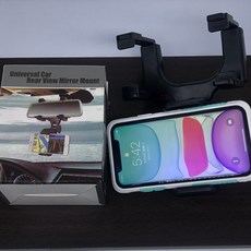 後照鏡車架 導航影片測速配件 夾式支架, 1個