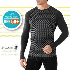 SmartWool 男 中厚保暖 圓領長袖羊毛衛生衣 NTS250 內搭保暖刷毛衣