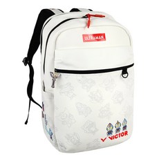 VICTOR 勝利 X 奧特曼 聯名 矩形包 羽球包 BR5645UTAM, 1個, 後背包(白)