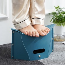 팬시온 초박형 휴대용 접이식 의자 미니 스툴의자 에버랜드 줄서기, 블루