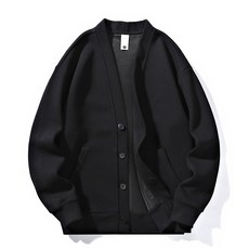 2024春秋季男裝短款針織開衫 韓版潮流帥氣休閒毛衣外套