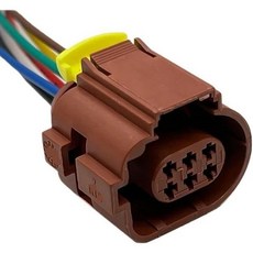 홍판 6핀 오토 스티어링 기어 부스터 펌프 배수 밸브 플러그 와이어 하니스 스로틀 위치 센서 SOR 커넥터 2847163 28471731개, 1개, 6핀 여성