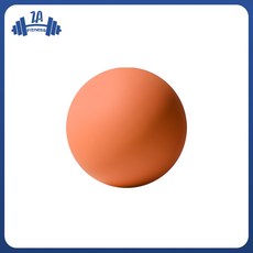 ZA Fitness 高硬度按摩球 筋膜球 舒緩球, 1個, 高硬平滑款 - 暖陽橘, 暖陽橘
