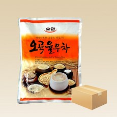 유안 오곡 율무차 1kg x 12개(1박스) 곡물차 자판기용, 1개입, 12개