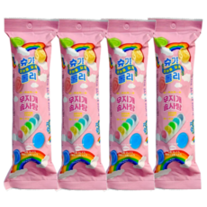 마카롱 닮은 슈가롤리 무지개 솜사탕, 12g, 4개