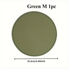 3PCS 실리콘 냄비 매트 단열 패드 라운드 방지 고온 단순 식탁 ANTI SCALDING, S, Gr n M 1pc