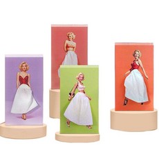 마릴린먼로티슈 케이스 휴지 모던 티슈업걸 화장지 박스 티슈케이스 팝아트 디자인, B. 핑크