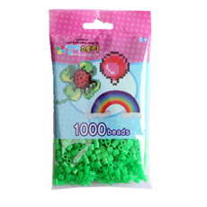 컬러비즈 5mm55g1000개900원, S37_싱글비즈 투명형광녹색, 1개