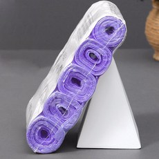분리수거 쓰레기봉투 다용도 봉지롤 5종 세트 쓰레기 비닐 봉투, 60개, 보라색