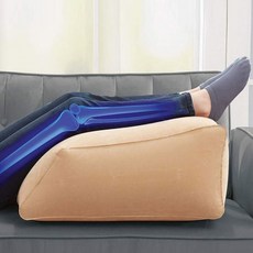 릴렉스 에어 다리베개 발쿠션펌프세트 편안한 다리 베개 발펌프 쿠션, 베이지, 1개