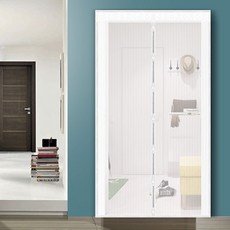 자석 방충망 현관문 모기장 대형 (150x230cm) 교체 현관 베란다 커튼 문발 방충문 모기 차단, 단품