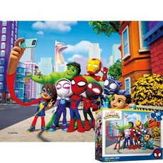 퍼즐피플 마블 스파이디 직소퍼즐 시리즈, 없음, 마블 스파이디 친구들3 150피스, 150피스, 1개