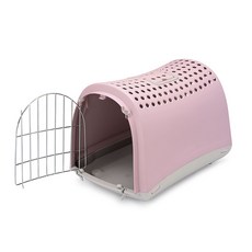 펫토리아 아이맥 반려동물 전용 하드형 세이프락 이동장 리누스 캐리어 켄넬, 핑크(ROSA), 1개