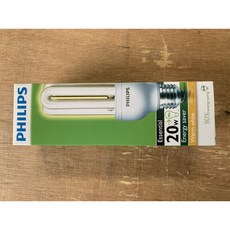 필립스 전구형 형광램프 EL 20W 전구색 (830) E26, 1개, 1개