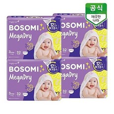 [보솜이]보솜이 액션핏 팬티 기저귀 3단계(7-11kg) 중형 32개입 x 4팩, [보솜이]보솜이 액션핏 팬티 기저귀 3단계(7-11kg, 3단계