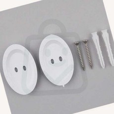 CS디자인 화장실장식장벽부착 욕실브라켓 욕실장브라켓 욕실장부속브라켓 욕실장원형브라켓 욕실장 브라켓 (2개 1세트)