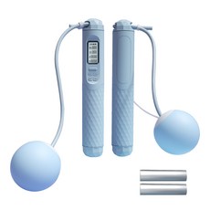 智能計數跳繩 健身電子跳繩 室內外運動, 藍色, 1個