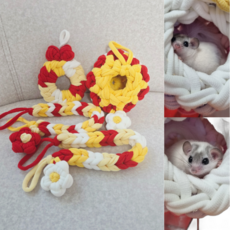 피그미다람쥐 양말목 백업 꽃바인 & 꽃포치 & 리본링 세트, 1개