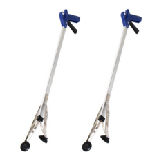 월드크린 다용도 만능 집게 80cm, 블루, 2개