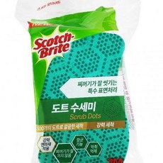3M 2P 수세미 찌든때 설거지 제거 (강력세척) 도트 설거지수세미 도트수세미 찌든때제거, 없음