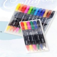 콩군하우스 꾸미기펜 트윈 캘리그라피 DIY꾸미기, 6색