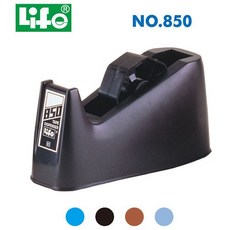 【文具通】Life 徠福 膠帶台 膠台 長型 NO.850 不含膠帶 另售配件 軸心 替刃 F2010032, 1個, 鋸齒刀片 替刃 6片