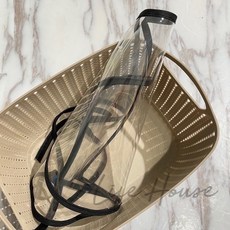 揹巾罩 加長款 0-2歲適用 透明面罩, 黑色揹巾罩,一般款24.5公分